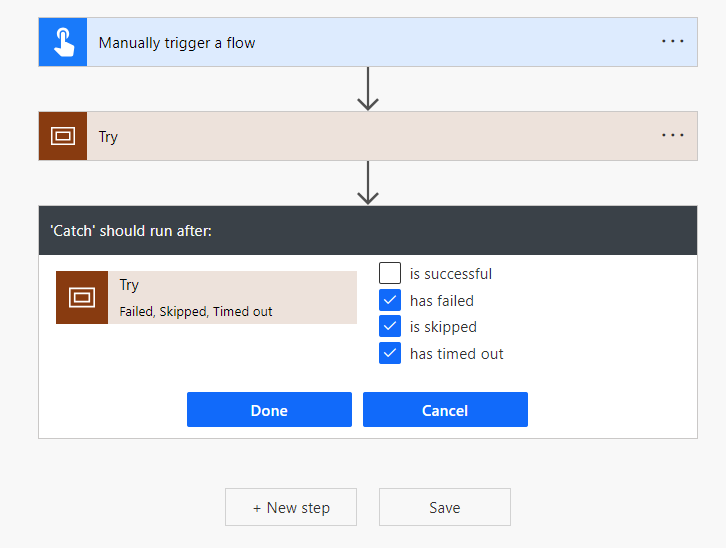 Screenshot of Catch Block