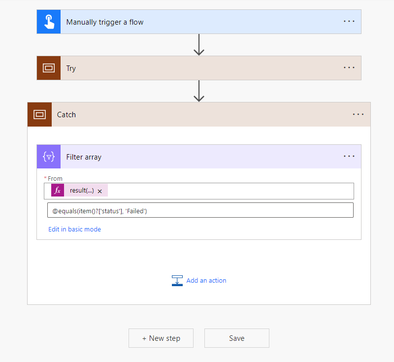 Screenshot of Filter Array